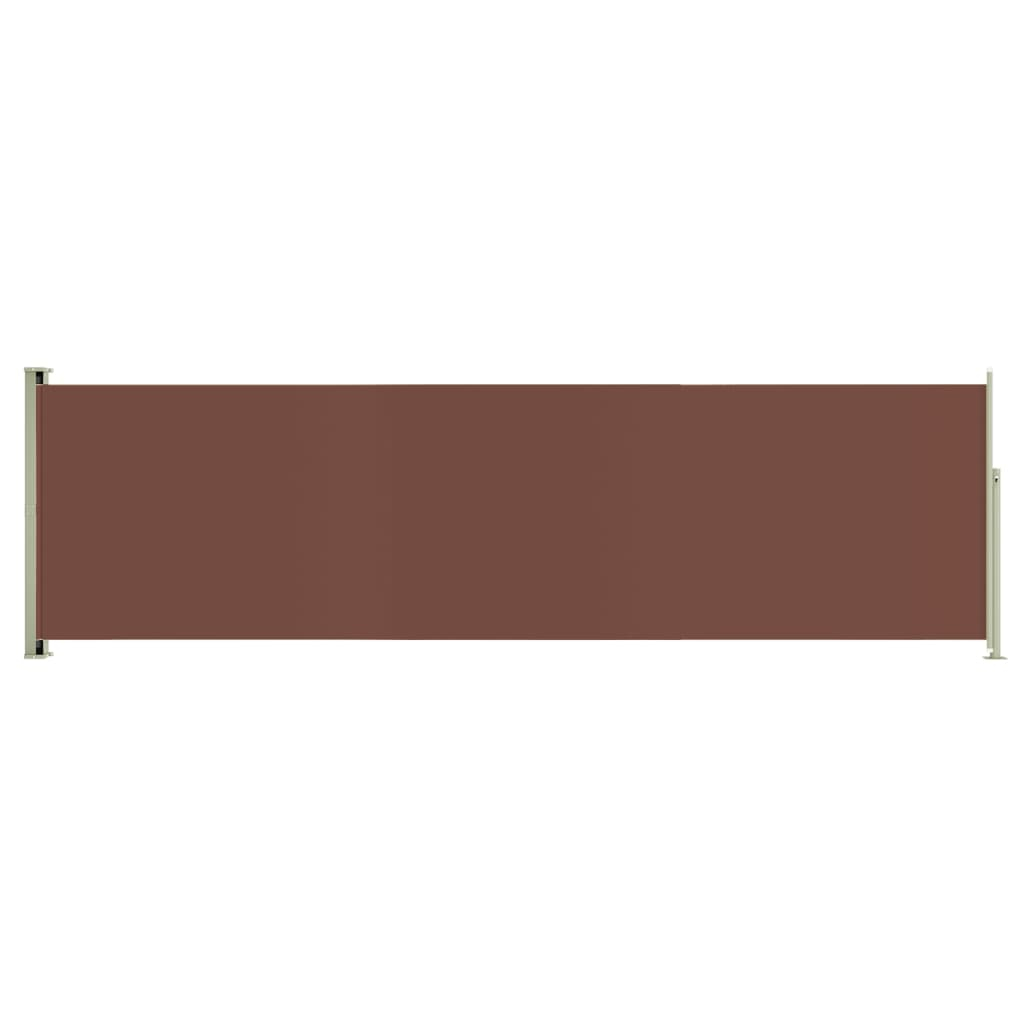 barna behúzható oldalsó terasznapellenző 180 x 600 cm (317969)