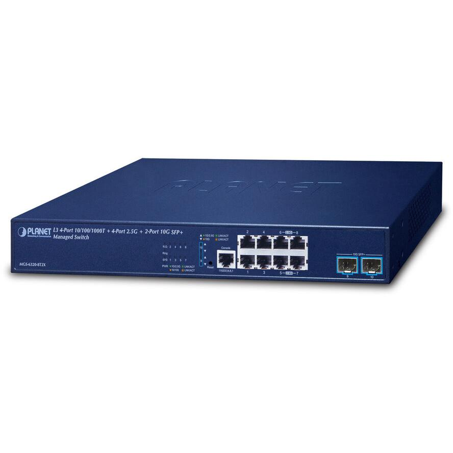 Planet MGS-6320-8T2X Gigabit Switch (MGS-6320-8T2X)