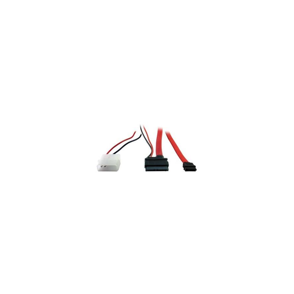 Inter-Tech Kabel Slim DVD Anschluss SATA + Power 0,3/0,3 m