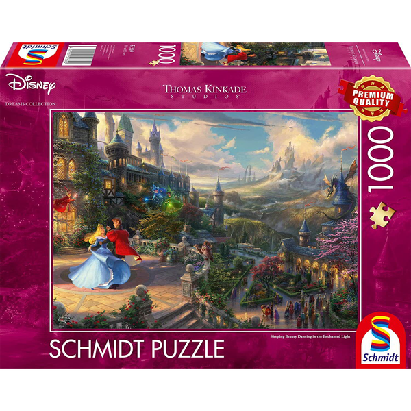 Schmidt Spiele Disney Csipkerózsika: Tánc az elvarázsolt fényben - 1000 darabos puzzle