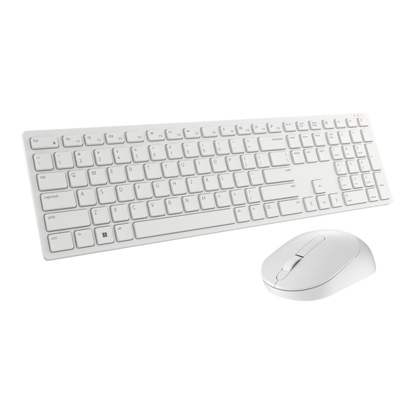 DELL KM5221W-WH billentyűzet Egér mellékelve Vezeték nélküli RF QZERTY Nemzetközi amerikai Fehér