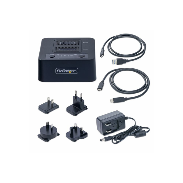 StarTech.com M2-HDD-DUPLICATOR-N1 duplikátor HDD/SSD másoló 1 másolatok Fekete