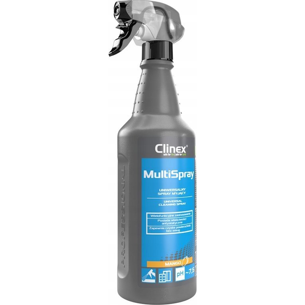 Clinex Clinex Multi Spray Mango - Uniwersalny spray do czyszczenia powierzchni, mango - 1 l