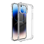 Калъф за мобилен телефон, съвместим, силиконов протектор за телефон Apple iPhone 15 Pro Max Imak (удароустойчив, ъгъл с въздушна възглавница) прозрачен, опаковката на производителя