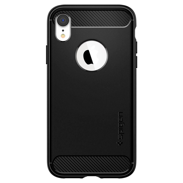 Предпазен калъф Spigen Rugged Armor за iPhone XR, Matte Black