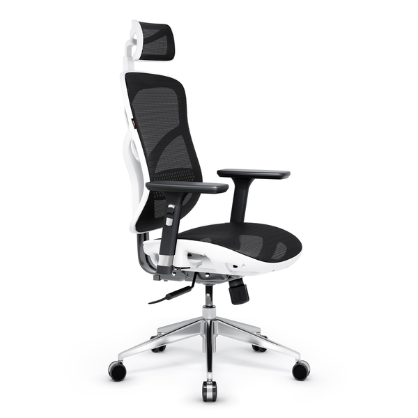 Kancelářské křeslo Diablo Chairs V-Basic Ergonomic do 150 kg Černobílé