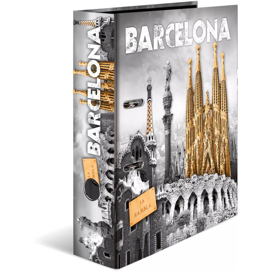 Herma Barcelona A4 Karton Gyűrűs iratrendező - Barcelona mintás (7177)