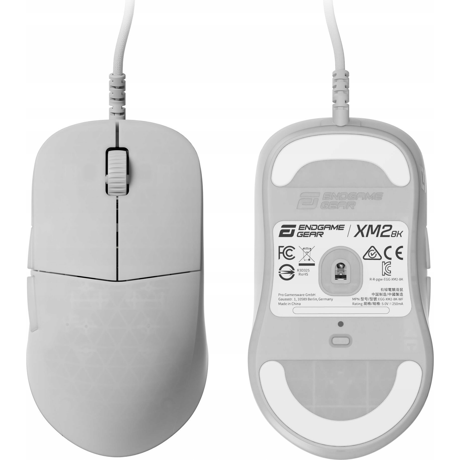 Endgame Gear XM2 8K Vezetékes Gaming Egér White Frost (EGG-XM2-8K-WF)