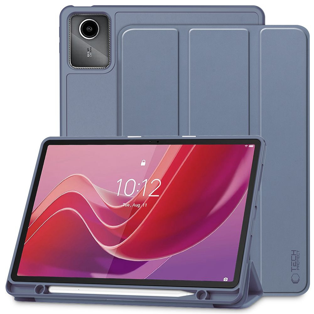 Lenovo Tab M11 (11.0) TB-330, mappa tok, közepesen ütésálló, érintőceruza tartó, érintőceruza nélkül, Trifold, TP SC Pen Holder, kék (TS9477)