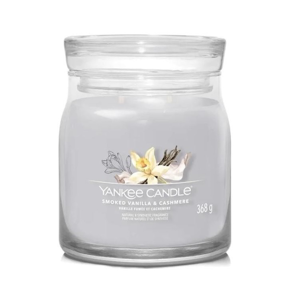 Ароматизирана свещ YANKEE CANDLE, пушена ванилия и кашмир