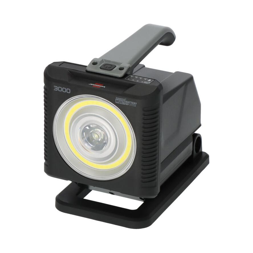 Brennenstuhl HL 3000 Akkus LED Munkalámpa 3300 lumen - Fekete/Szürke (Akku és töltő nélkül) (1173730000)