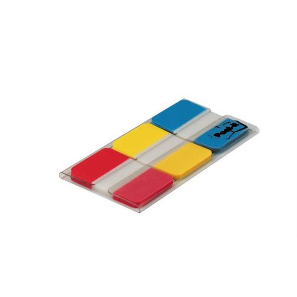 3M Post-it Index Flags 25mm Strong 66 Tabs 3 Colours 686-RYB linguetta autoadesiva Blu, Rosso, Giallo