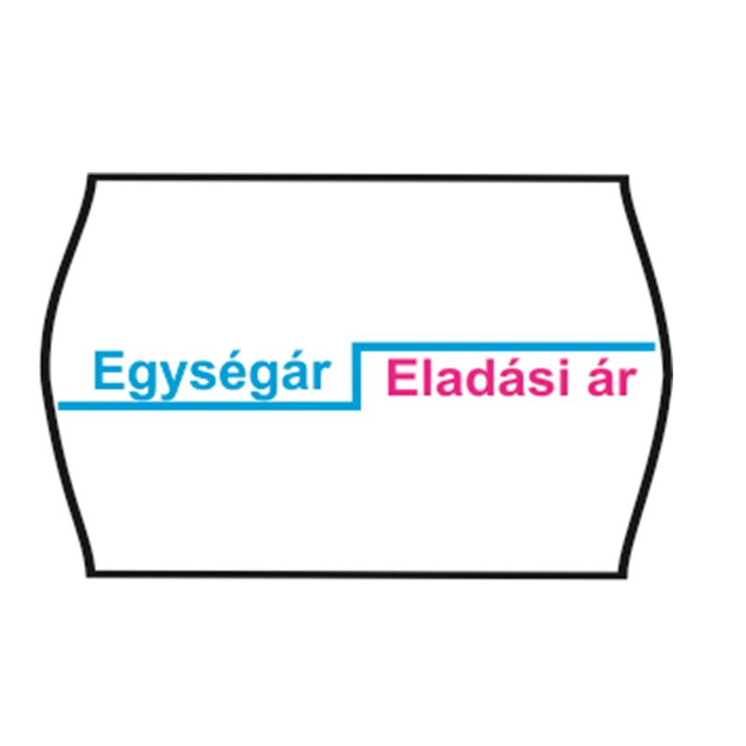Egységár/Eladási ár feliratos 25x16 mm Árazószalag (900 címke / tekercs - 10 tekercs / csomag) (5998377100506)