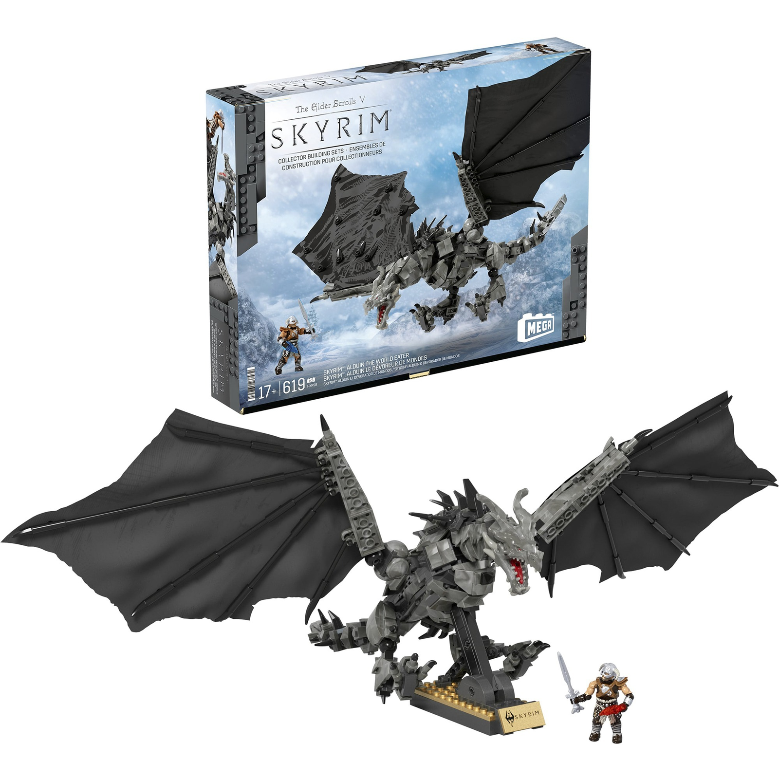 Mattel Mega Showcase Skyrim 619 darabos Építőjáték készlet (HXR98)