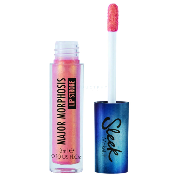 Szájfény sárga, arany csillámos hidratáló, nagyító Sleek 3 ml
