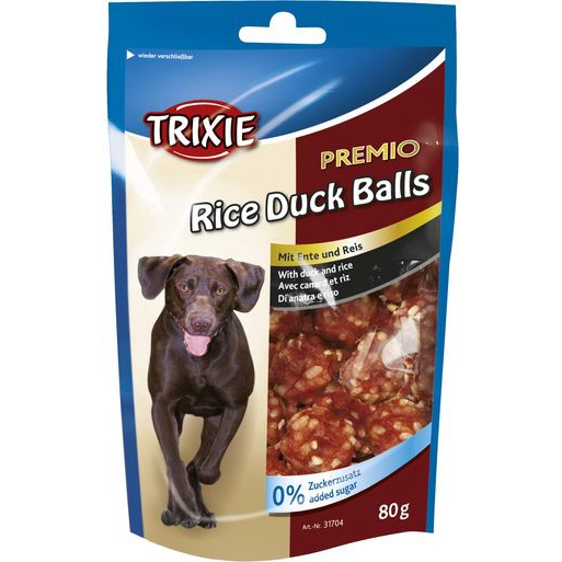 Trixie Jutalomfalat Premio Rizs+Kacsás Labdák 80gr