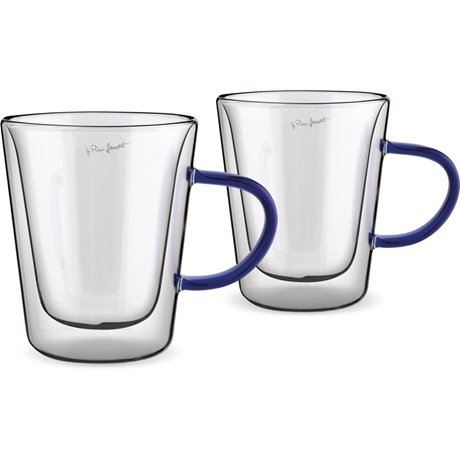 Lamart LT9119 Vaso teáspohár készlet kék füllel 300ml, 2db (LT9119)