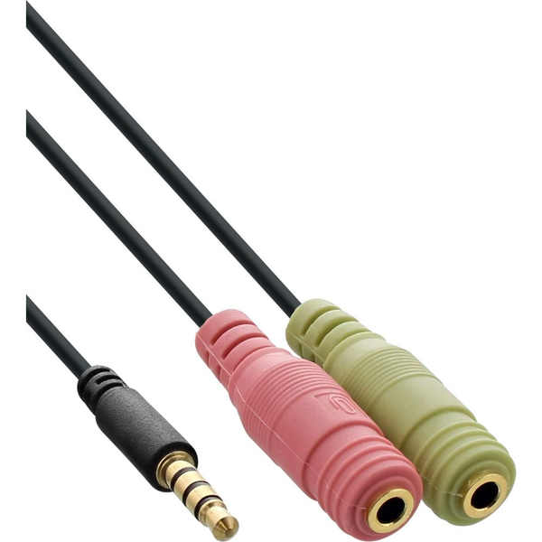 InLine 99302K cavo audio 3.5mm 2 x 3.5mm