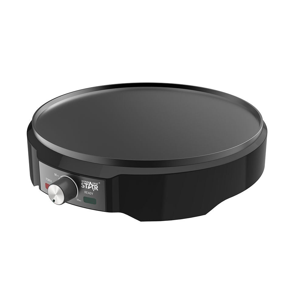 WinningStar DA00443 Elektromos Palacsintasütő 30 cm 1200 Watt - Fekete (DA00443)