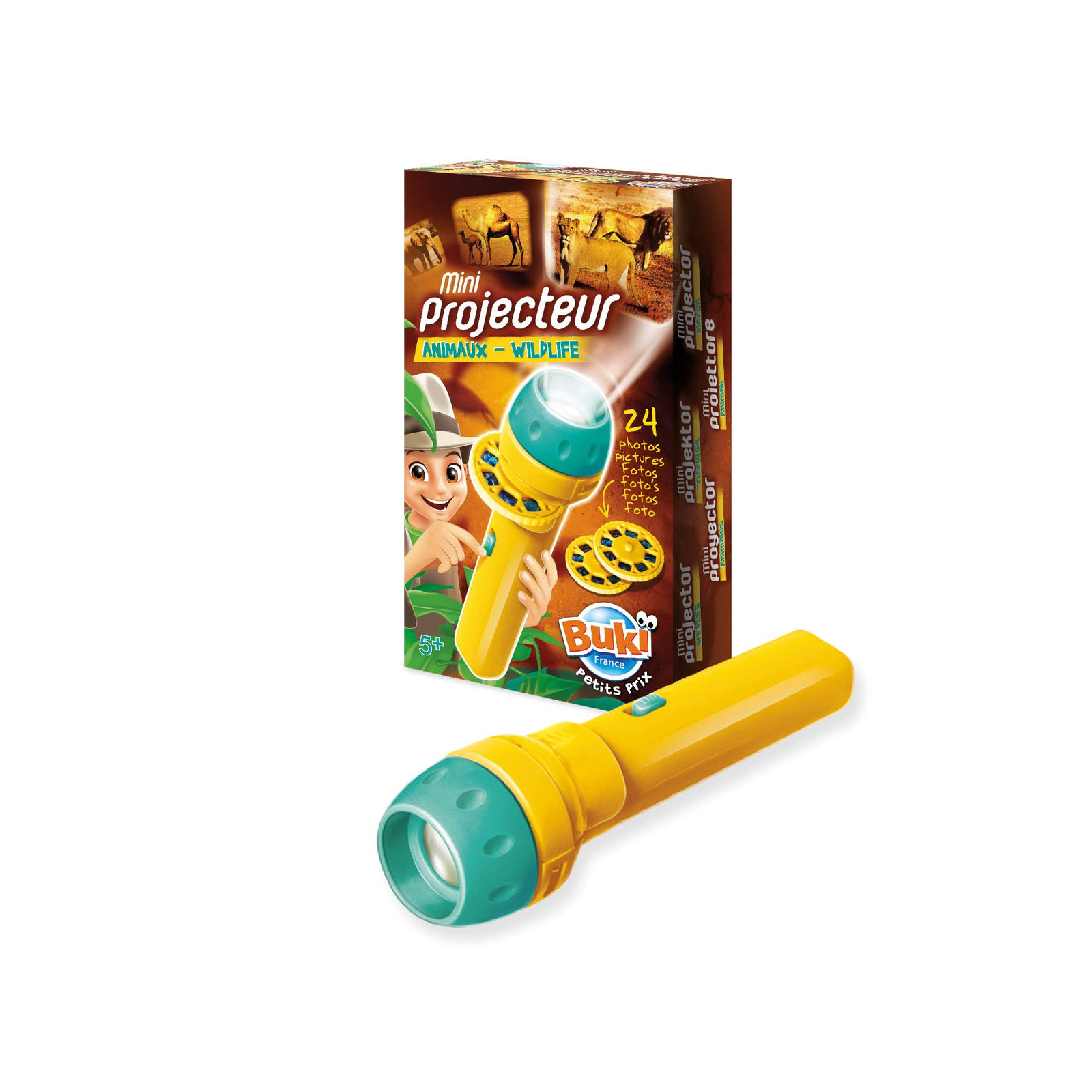 Buki Mini vetítő gyerekeknek - Vadállatok (BUKI6302ANI)