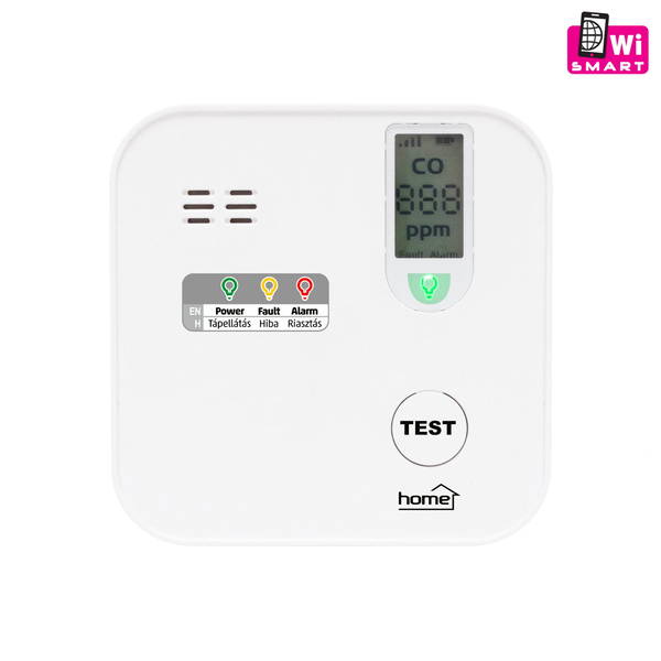 Home by Somogyi CO10SMART Tuya Wifi Okos Szén-Monoxid Érzékelő - Fehér