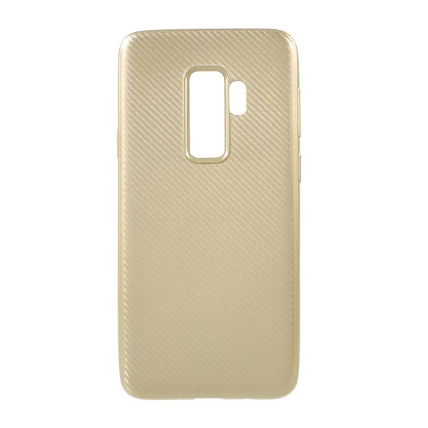 Szilikon telefonvédő (karbon minta) ARANY [Samsung Galaxy S9 Plus (SM-G965)] (5996457747399)