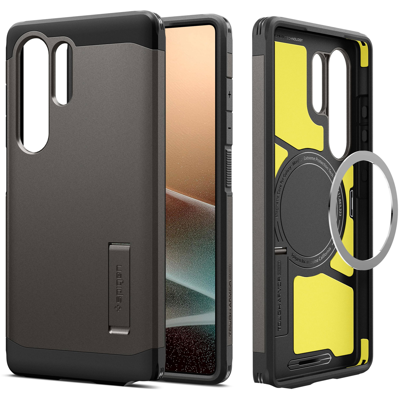 Spigen Tough Armor MagSafe Gunmetal Samsung Galaxy S 2025 Ultra tok (ACS08965)