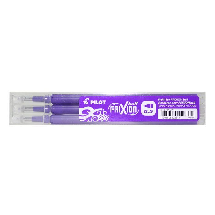 Pilot Frixion 0,5mm 3db-os lila rollertoll betét (BLS-FR5-V-S3) (BLS-FR5-V-S3)