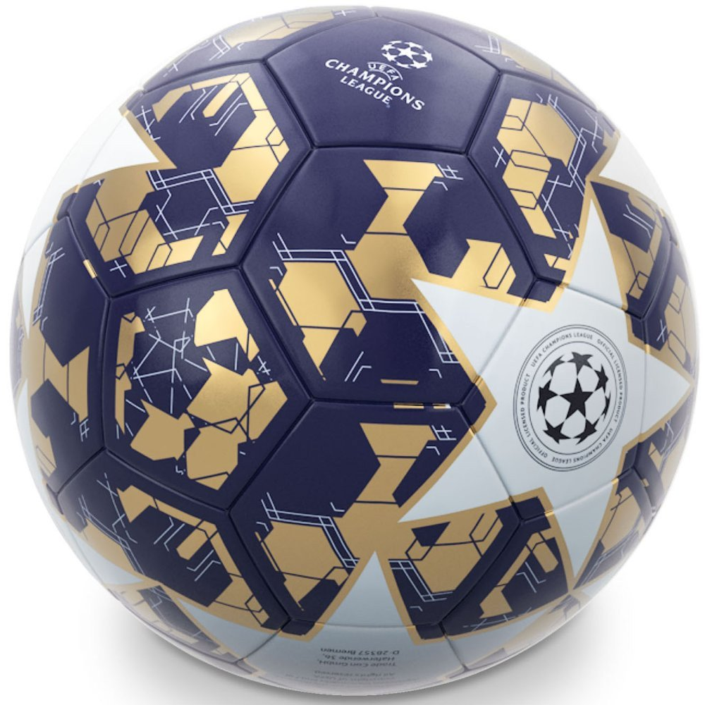 UEFA Bajnokok Ligája kék-arany focilabda 5-ös méretben - Mondo Toys (Kub_04-23/001K)