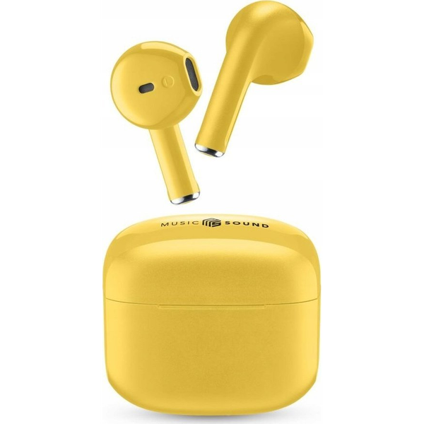 Music Sound Swag Headset True Wireless Stereo (TWS) I ørerne Opkald/musik Bluetooth Gul