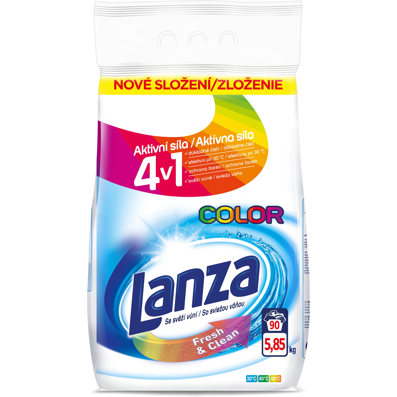LANZA Fresh & Clean Color, 5,85 kg (90 mosás) (5999109522245)