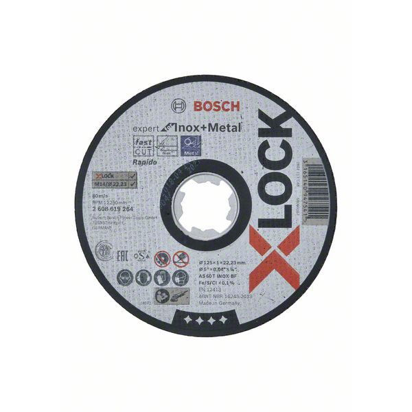 BOSCH X-LOCK Expert for Inox+Metal Lapos vágótárcsa (2.608.619.264)