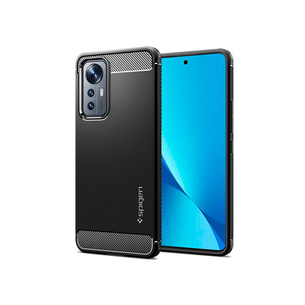 Калъф Spigen Rugged Armor за Xiaomi 12 Lite, Matte Black