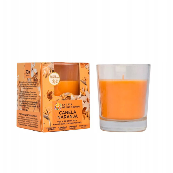 LA CASA DE LOS AROMAS_Świeca zapachowa Cynamon-Pomarańcza 140g