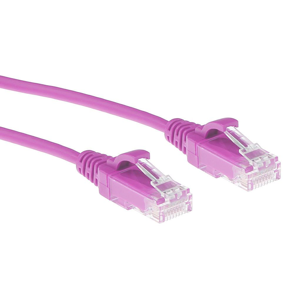 ACT DC9430 sieťový kábel Ružová 0,15 m Cat6 U/UTP (UTP)