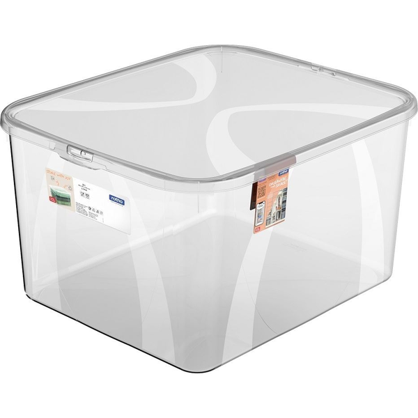 Rotho Lona műanyag tároló doboz 25 liter átlátszó (1047000096)