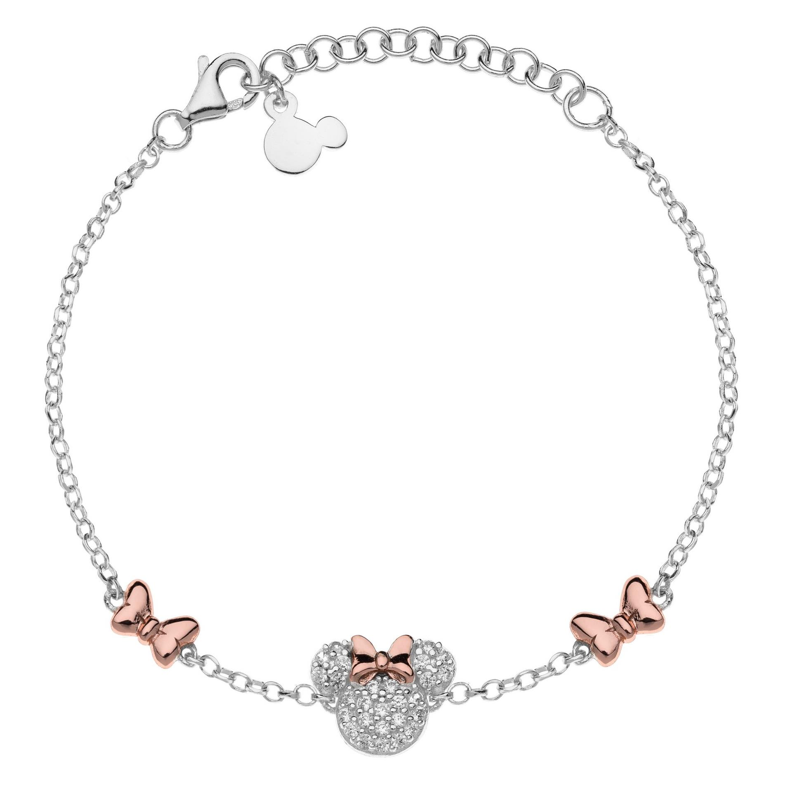 DISNEY Minnie Mouse ezüst karkötő BS00041TZWL- 55.CS (BS00041TZWL- 55.CS)