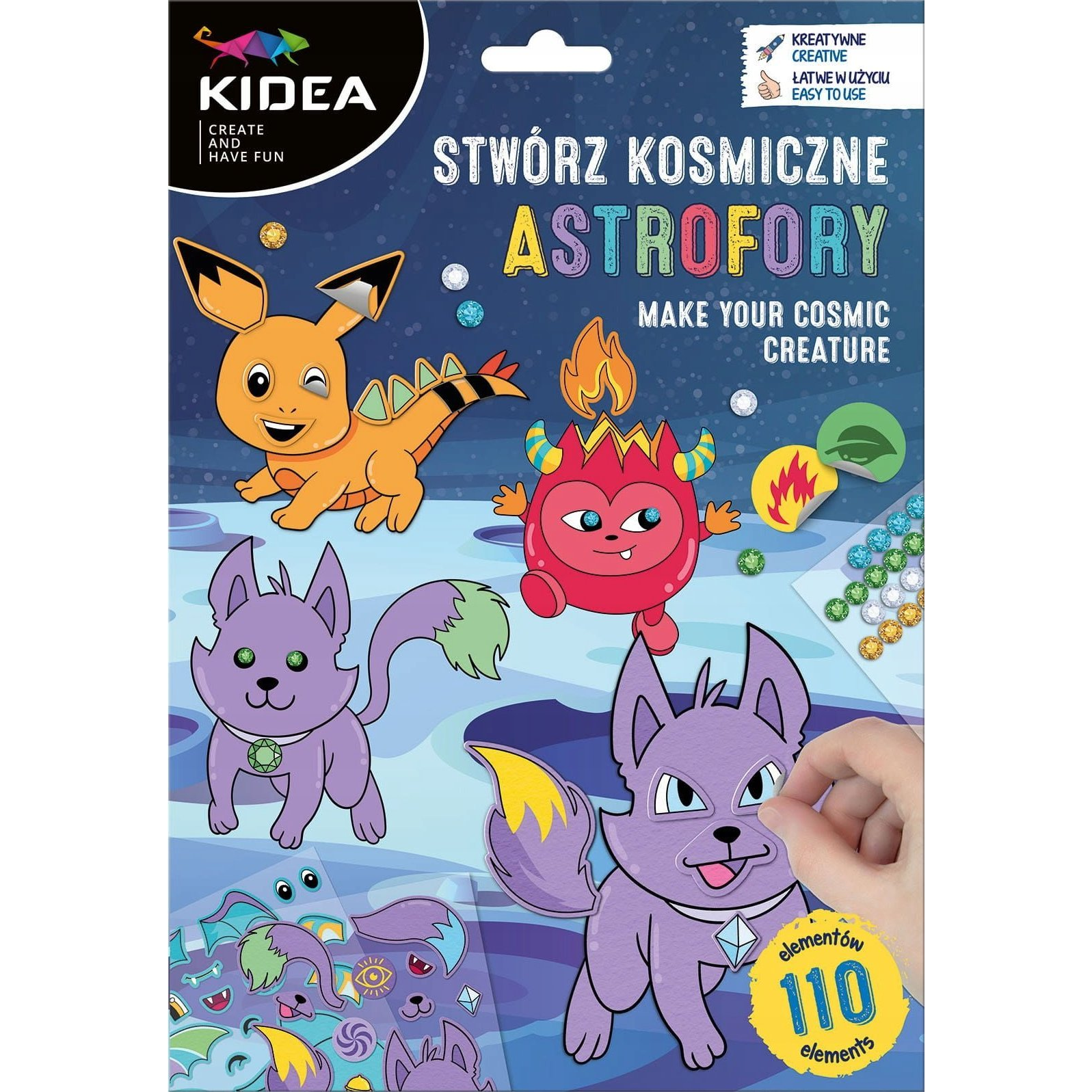 Kidea Kreatív Stylist Matrica Készlet - Kozmikus Lények (SKAKA) (SKAKA)