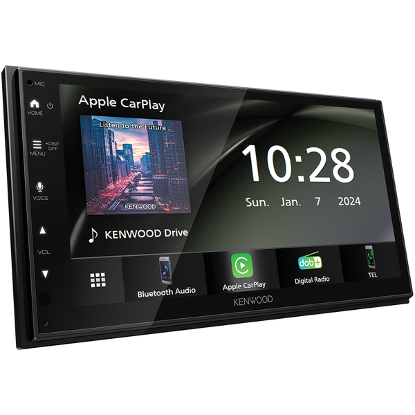 Kenwood DMX6523DAB Érintőképernyős 6.8" Bluetooth Carplay Android Auto Autó HiFi fejegység