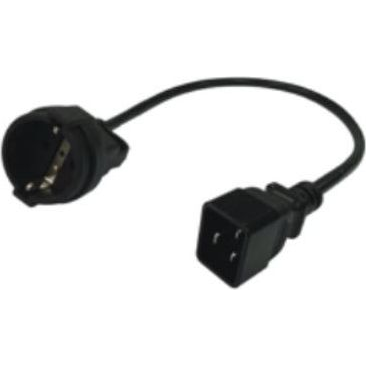 APC EPDU POWER CORD SCHUKO TO C20 0 Черен 0,5 м