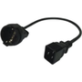 APC EPDU POWER CORD SCHUKO TO C20 0 Черен 0,5 м