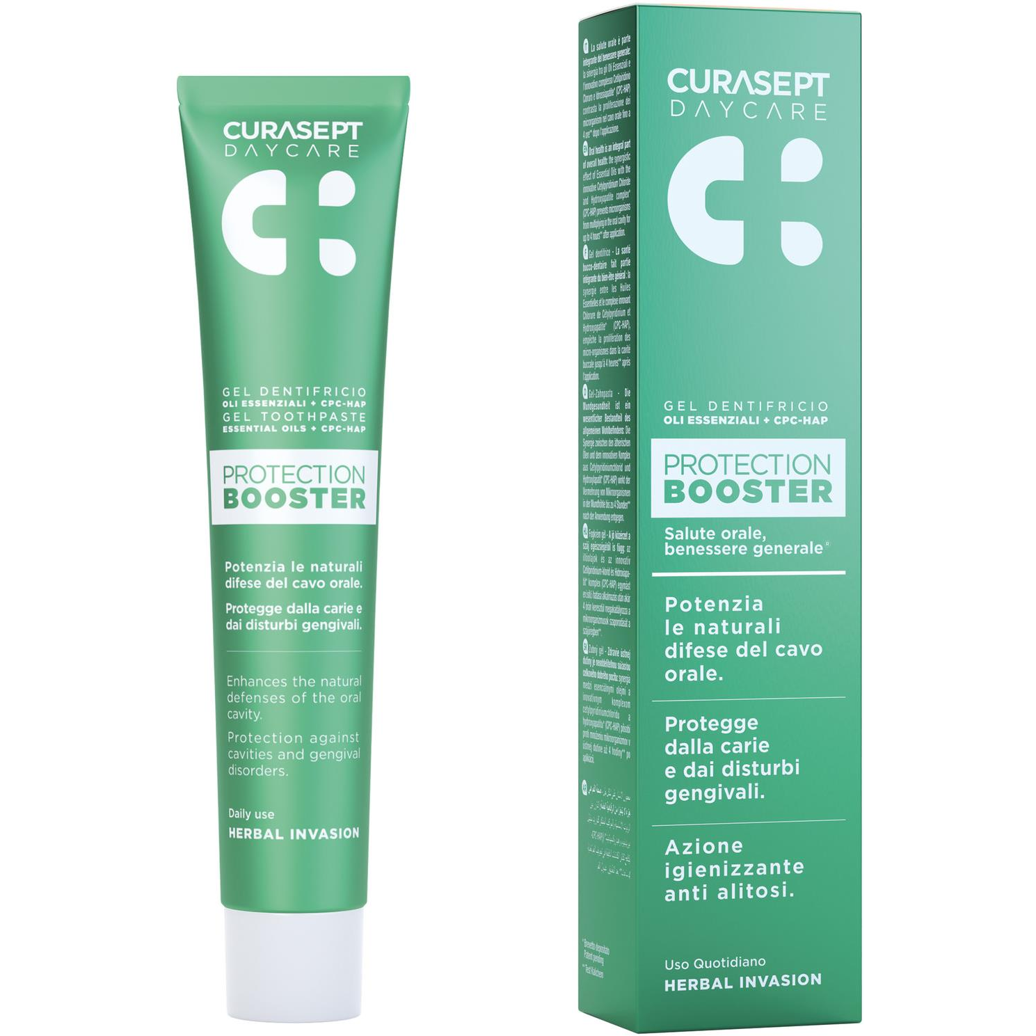 CURASEPT Daycare Booster Herbal 75ml (8056746073299)