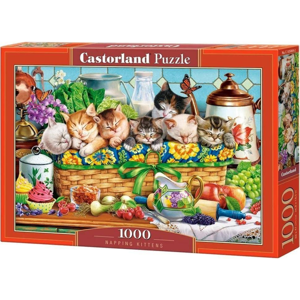 Castorland 1000 db-os Puzzle - Napping Kittens C-105069