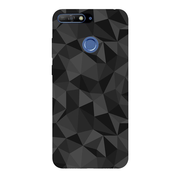 Szilikon telefonvédő (3D, gyémánt minta) FEKETE [Huawei Y6 Prime (2018)] (5996457792351)