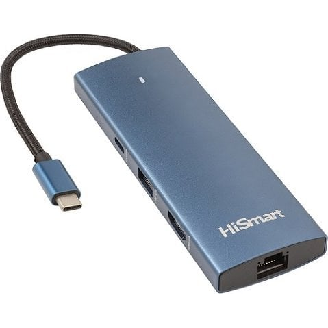 HUB USB Extra Digital Adapteris USB Type-C - HDMI, LAN, 3x USB Type-A, 1x USB Type-C, PD100W, SD+TF