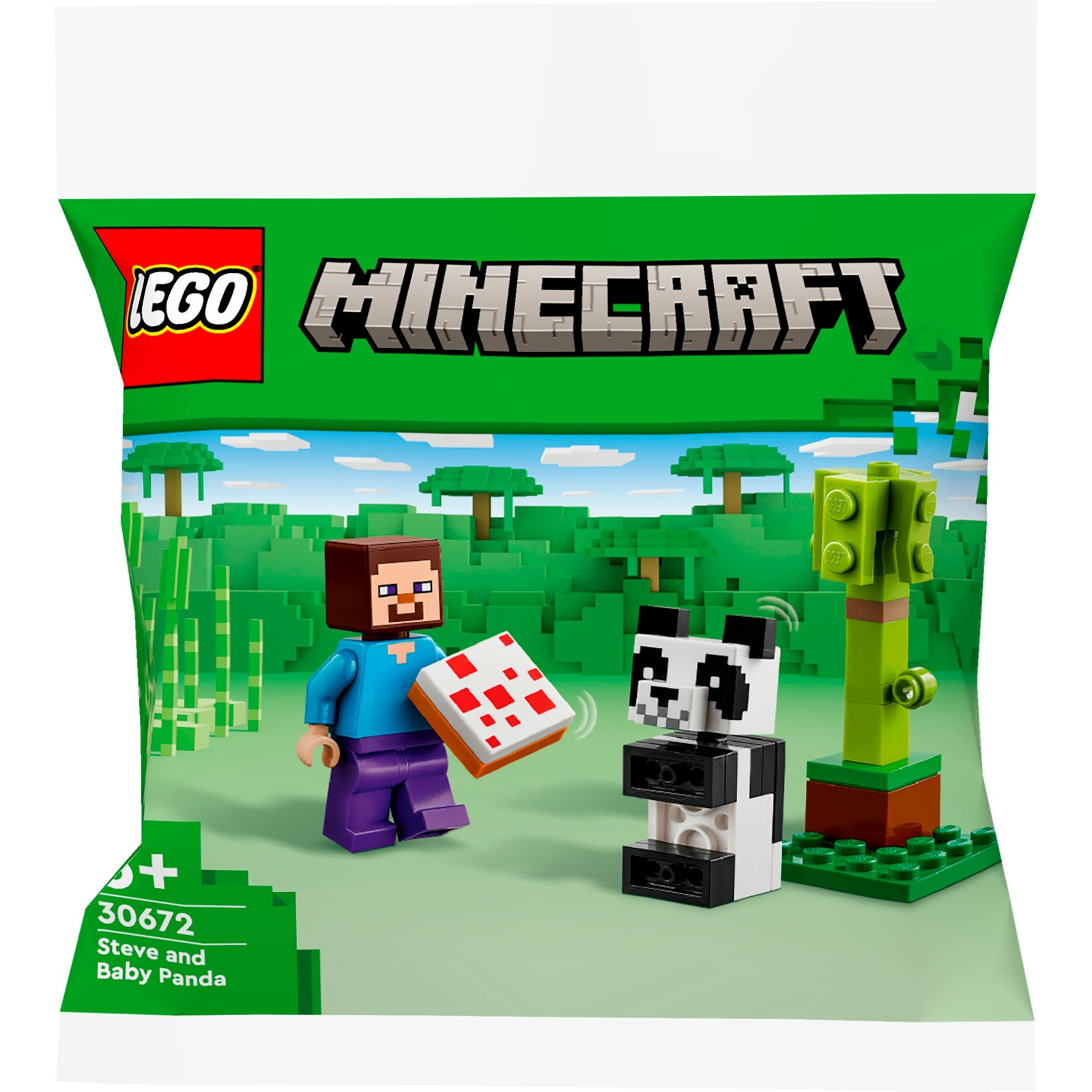 LEGO Minecraft Steve a malá panda 30672 (30672)