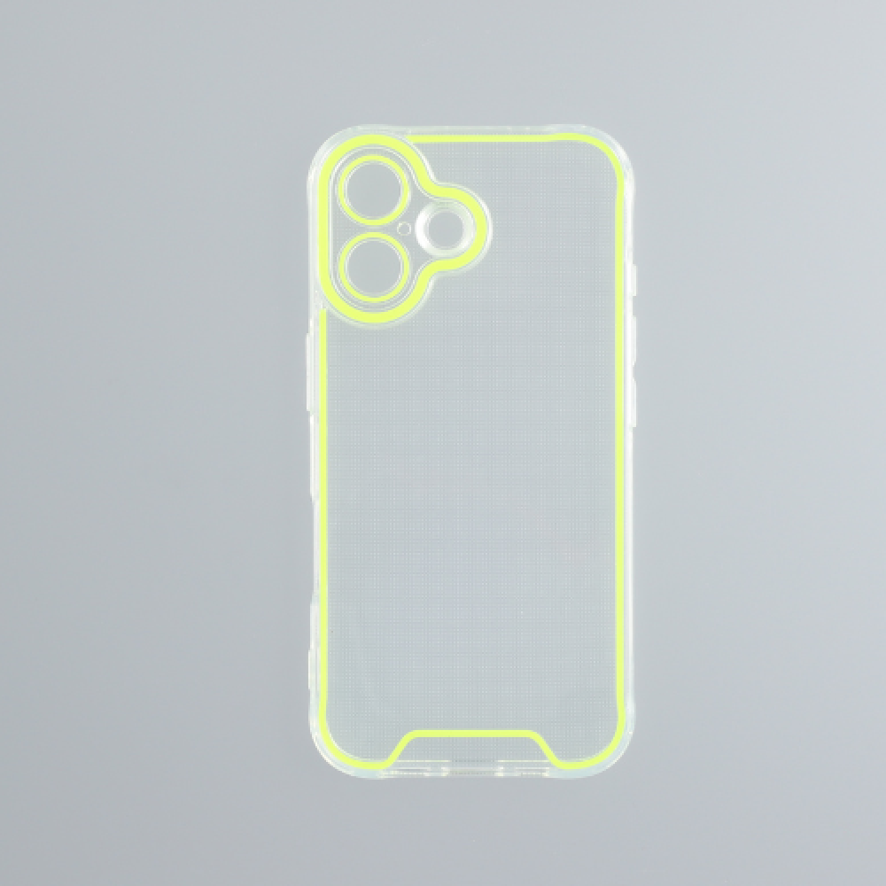 Cellect iPhone 16 vékony szilikon tok neonzöld (CEL-FLU-IPH16-NGR) (CEL-FLU-IPH16-NGR)