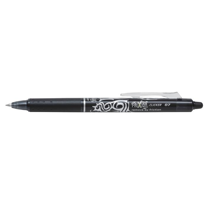 Pilot Frixion Clicker nyomógombos törölhető rollertoll - 0.35mm / fekete (BLRT-FR7-B)
