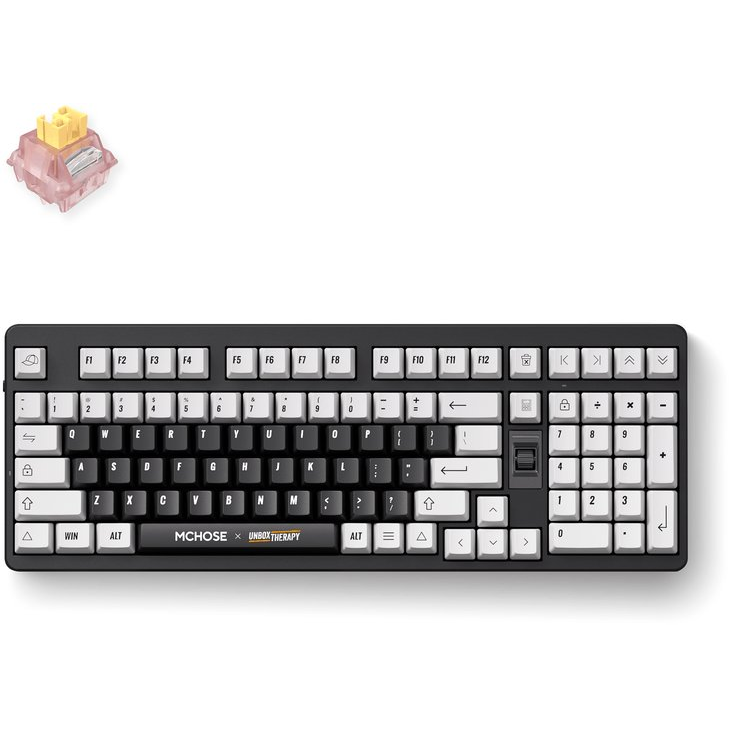 Клавиатура Mchose x Unbox Therapy UT98 Tri-Mode, английска подредба