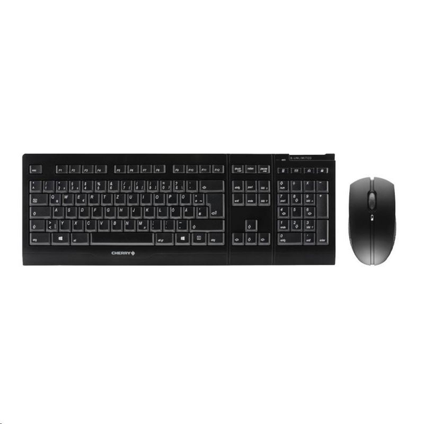 CHERRY B.Unlimited 3.0 tastatur Mus inkluderet Universel RF trådløst AZERTY Fransk Sort
